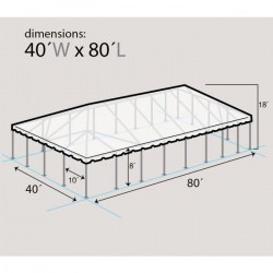 dim 40' x 80' West Coast Frame Tent