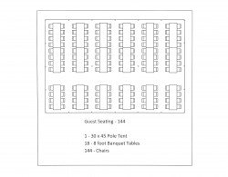 30x45 White Top West Coast Frame Tent