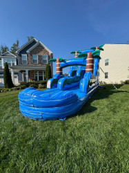 1820Blue20Hurricane20Slide207 1750525087 18' Blue Hurricane Slide -1.5hp