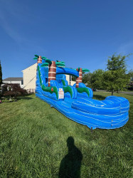 1820Blue20Hurricane20Slide209 1750525088 18' Blue Hurricane Slide -1.5hp