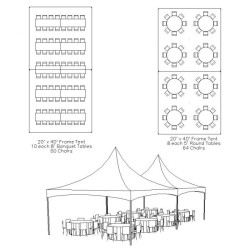 20′x40′ High Peak Frame Tent