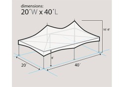 20′x40′ High Peak Frame Tent