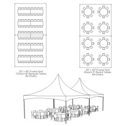 20′x40′ High Peak Frame Tent
