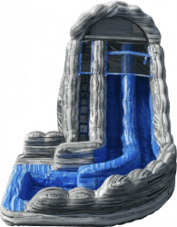 18' Double Lane Wild Rapids Slide - 2hp