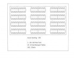 30x60 White Top West Coast Frame Tent