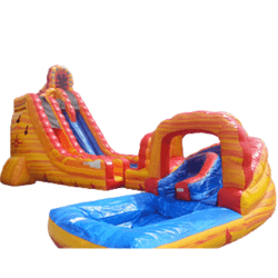 27' Lava Twist Slide w/ Slip'n Slide - 2(1.5hp)