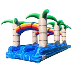 35' Tropical Dual Lane Slip'n Slide - 1.5hp