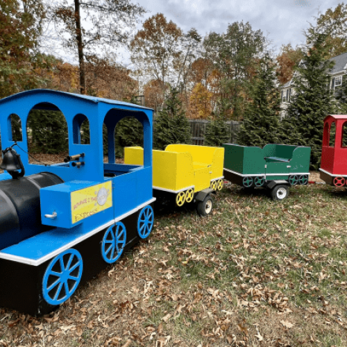 Tractor Pulled Trackless Train 1
