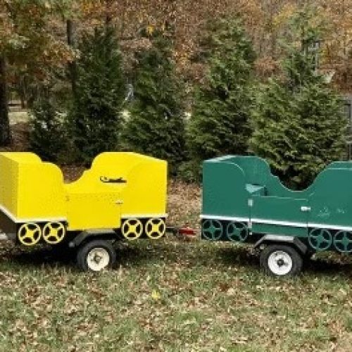 Tractor Pulled Trackless Train